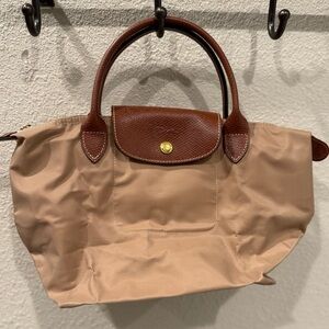 New Longchamp Le Pliage Small Tan Bag